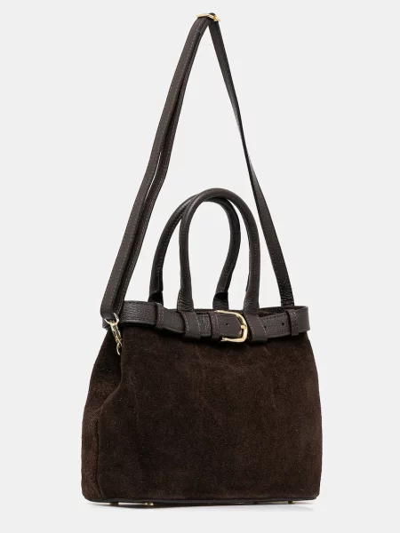 Замшевая сумка Answear.lab коричневая