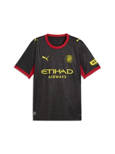 PUMA Girona F.C. Młodzieżowa koszulka wyjazdowa Girona F.C. Odzież czarny