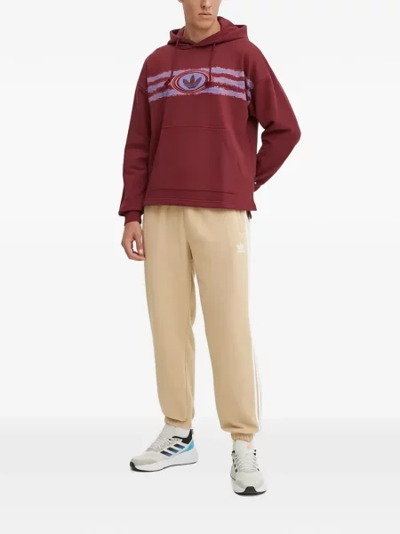 Ριγέ γυμναστήριο σορτς Adidas με σχέδιο μπλε