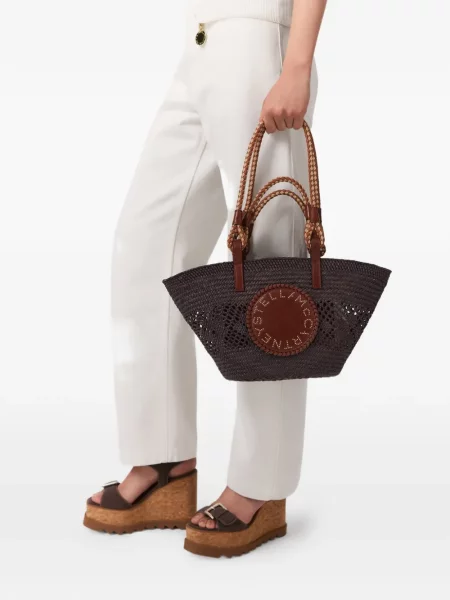 Geantă shopper Stella Mccartney maro