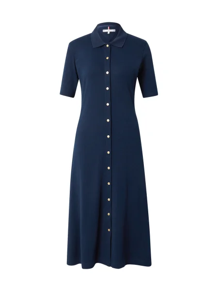 Obleka maxi obleka Tommy Hilfiger nad koleni modra
