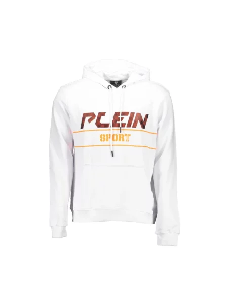 Dzianinowa bluza sportowa Plein Sport biała