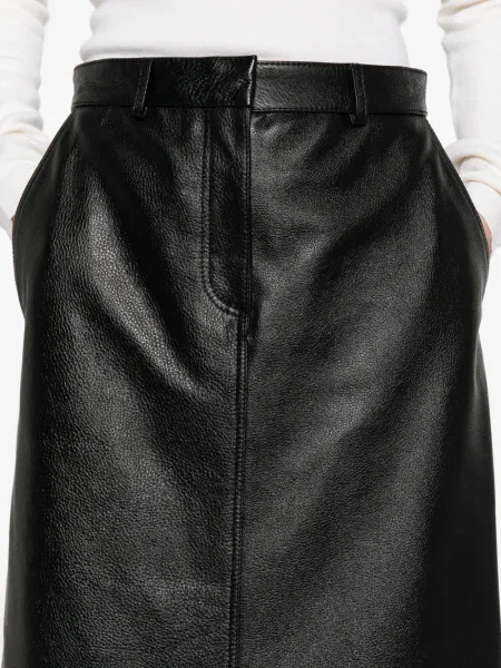 Fustă din piele Toteme negru