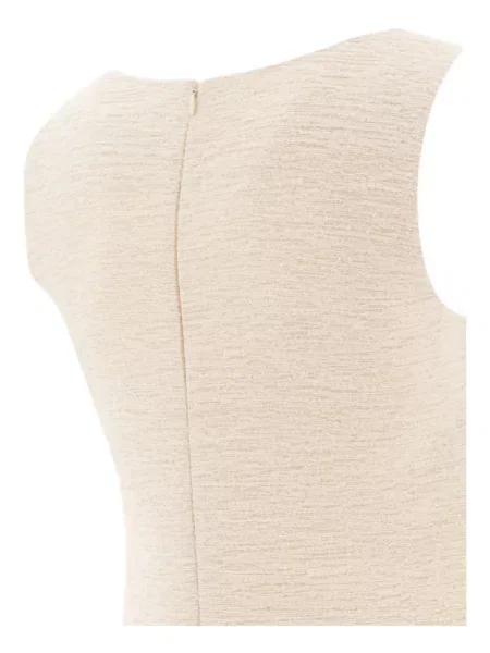 Rochie mini Loulou fără mâneci din tweed de costum