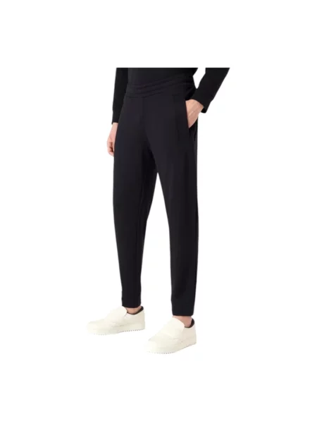 Spodnie Emporio Armani niebieskie