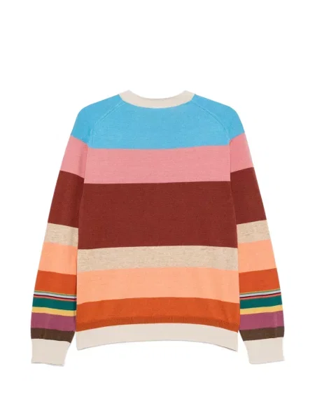 Pulover Paul Smith cu decolteu rotund maro