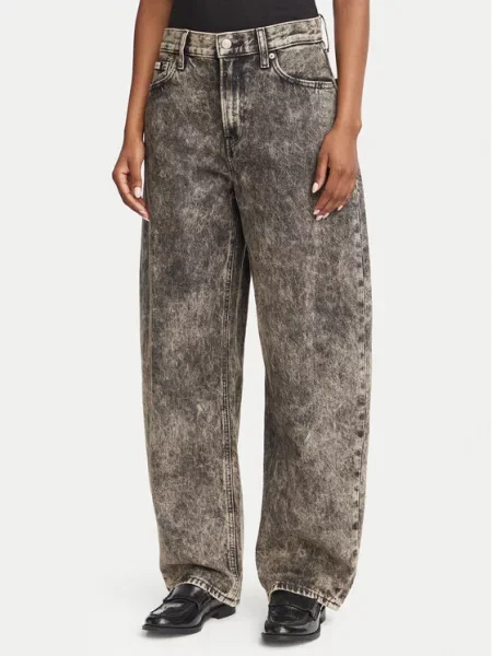 Nohavice Calvin Klein hnedá