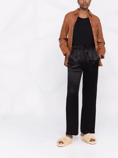 Kelnės Rag & Bone satino juoda