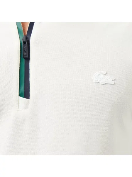 Поло Lacoste белое