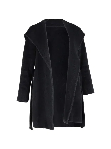 Palton Max Mara cu glugă negru