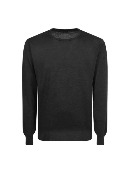Sweter Dell'oglio wełniany szary