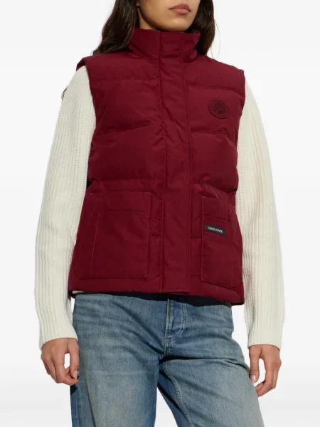 Matlasat vestă din puf Canada Goose roșu