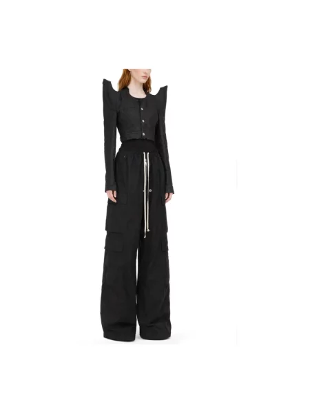 Spodnie cargo Rick Owens czarne