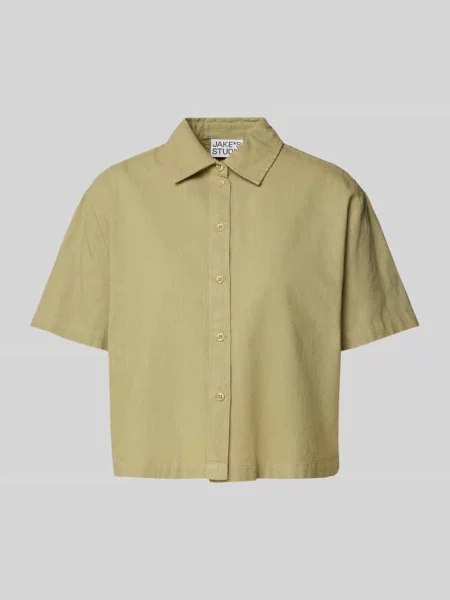 Bluzka krótka z kołnierzykiem typu kent Jake*s Studio Woman