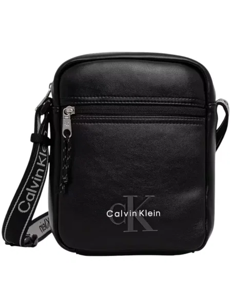 Calvin Klein Taška cez rameno sivá biela čierna