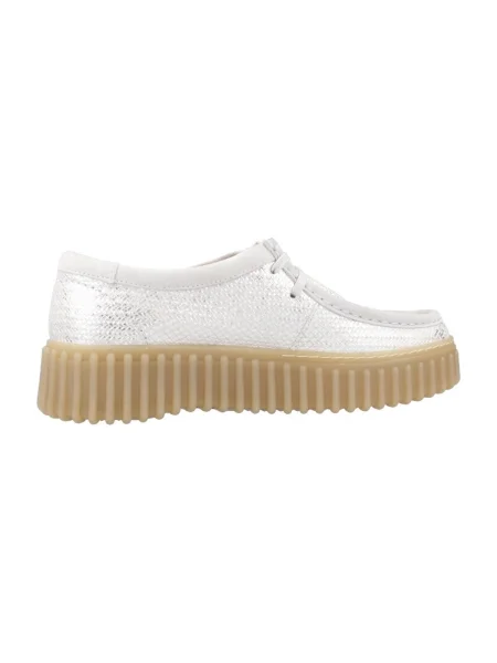 Pantofi Clarks argintiu