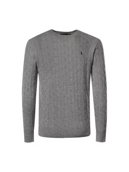 Sweter Polo Ralph Lauren z kaszmiru szary