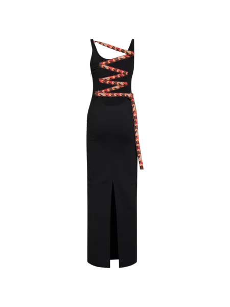 Rochie maxi Pucci cu imagine cu bretele negru