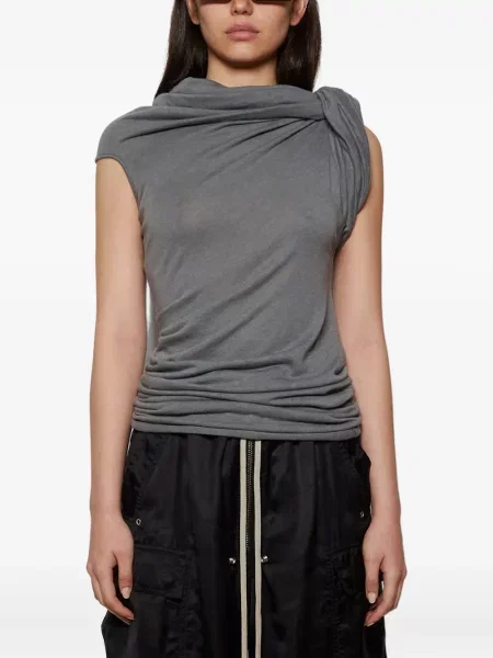 Bluzka Rick Owens drapowana szara