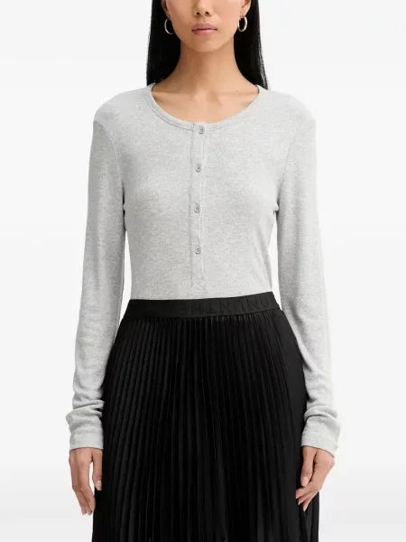 Lung tricou Munthe tricotate gri