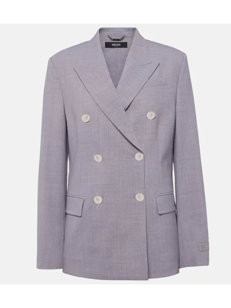 Sacou Versace de lână gri