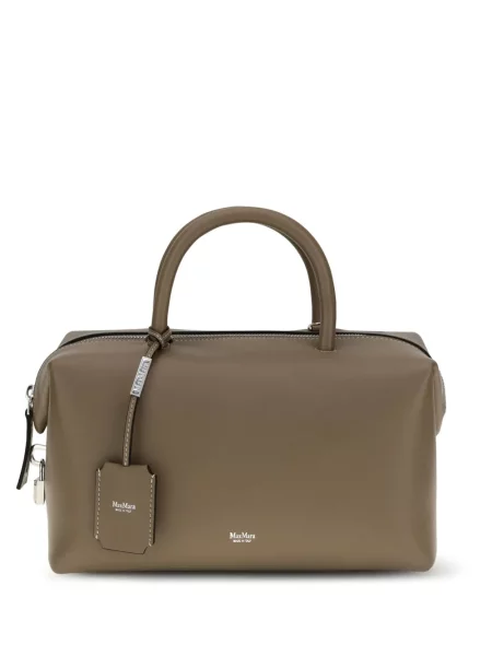 Geantă Max Mara din piele verde