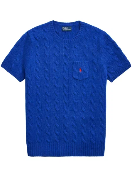 Vunena odgovarati polo majica Polo Ralph Lauren s printom zelena