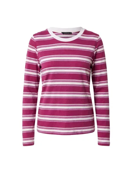 Trendyol Tricou mov zmeură alb