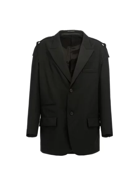 Marynarka Yohji Yamamoto wełniana czarna