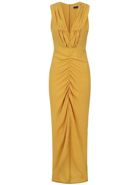 HotSquash Rochie de seară închis galben