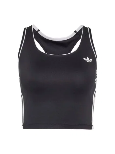 ADIDAS PERFORMANCE Sport top negru alb