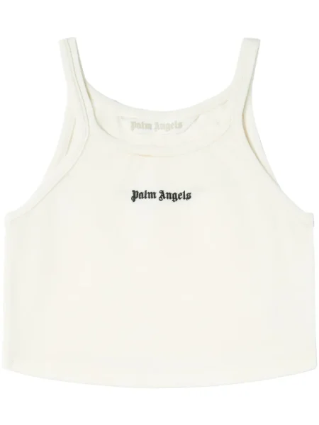 Podkoszulka Palm Angels z nadrukiem elegancka biała