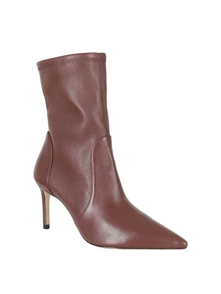 Botki Stuart Weitzman skórzane brązowe