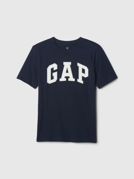 GAP Tričko námornícka modrá / sivá biela