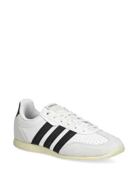 Komplet dresowy Adidas koronkowy sznurowany w paski różowy