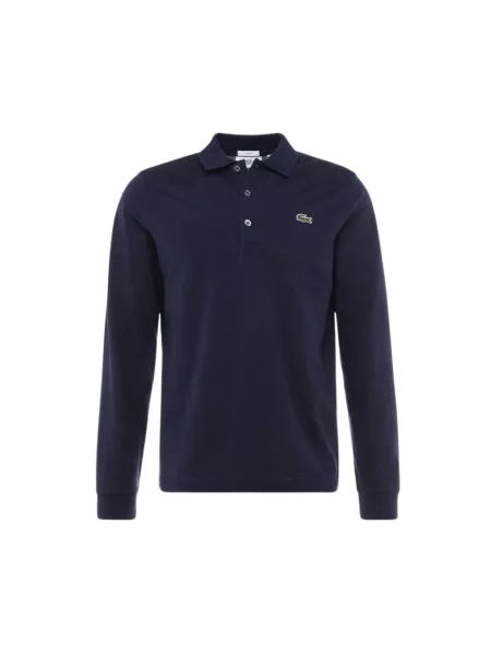 Koszulka polo Lacoste z długim rękawem niebieska