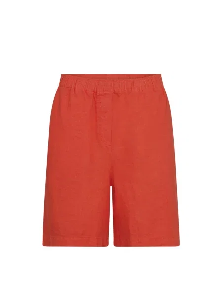 Lniane bermudy Mos Mosh pomarańczowe