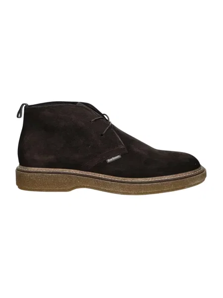 Botki Barbour zamszowe brązowe