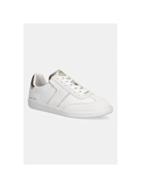Sneakersy Michael Kors sznurowane skórzane białe