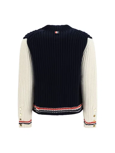Kardigan Thom Browne z kaszmiru niebieski