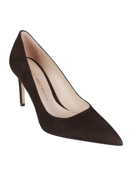 Czółenka Stuart Weitzman zamszowa brązowa