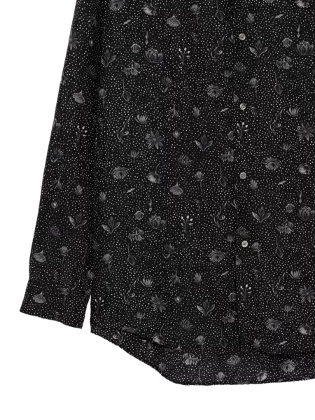 Cămașă Calmlence cu model floral cu imagine negru