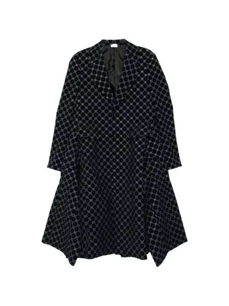 Sacou Comme Des Garcons Homme Plus cu imagine cu imprimeu geometric albastru