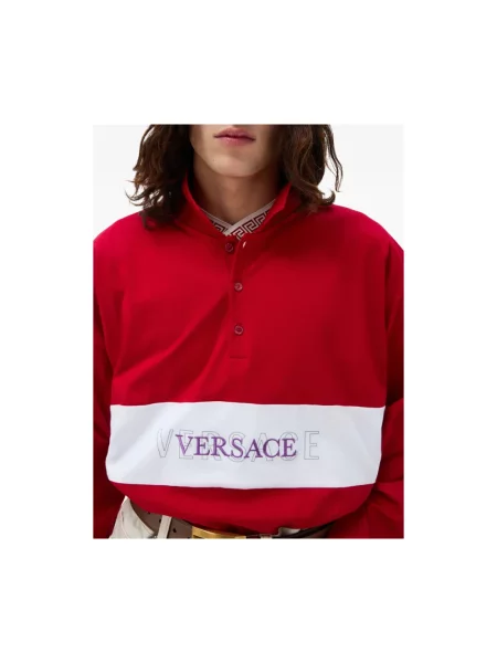 Koszulka polo Versace czerwona