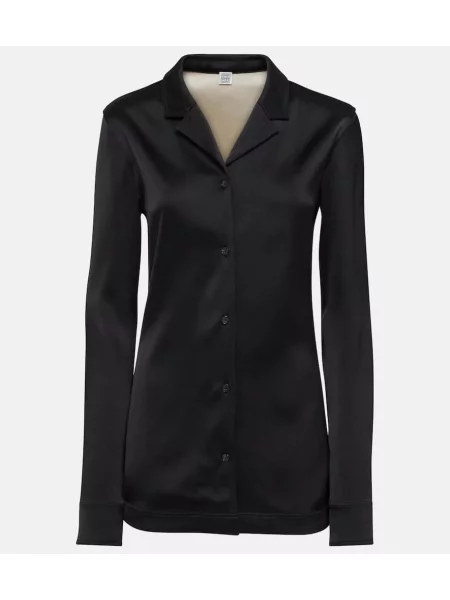 Cămașă Toteme din satin negru