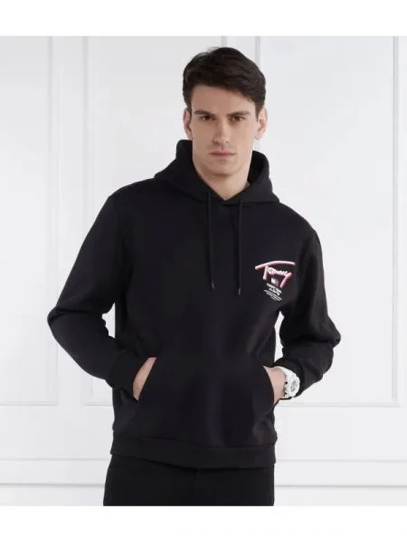 Tommy Jeans Hanorac 3D STREET negru