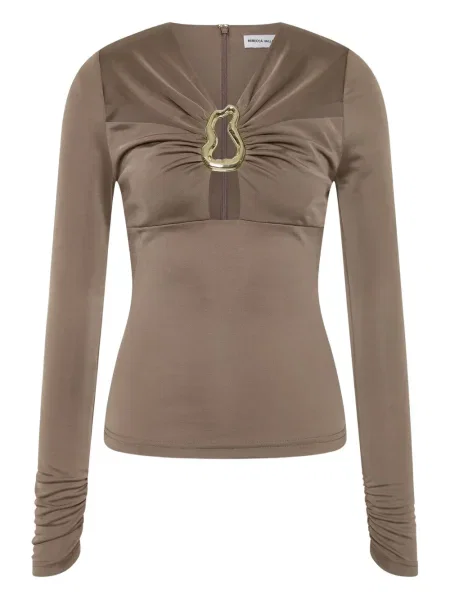 Długa bluzka Rebecca Vallance brązowa