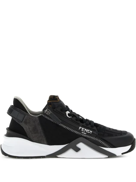 Sneakerși Fendi din jacard negru