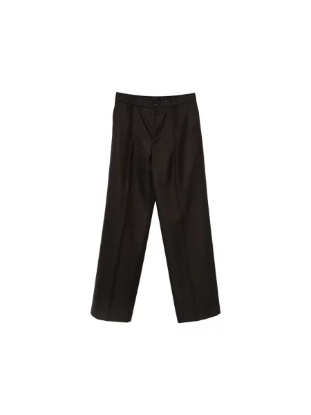 Spodnie Dries Van Noten brązowe