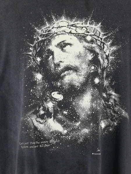 Тениска Saint Mxxxxxx с принт черно